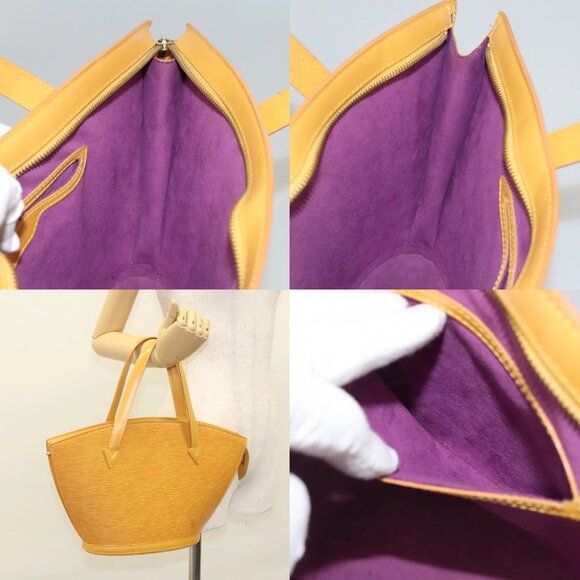 LOUIS VUITTON Epi Saint Jacques Hand Bag Yellow M52279 LV Auth 117860 - Picture 14 of 15
